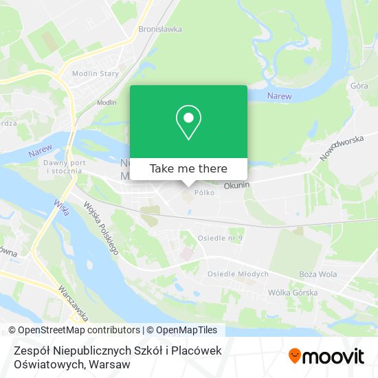 Zespół Niepublicznych Szkół i Placówek Oświatowych map