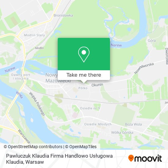 Pawluczuk Klaudia Firma Handlowo Usługowa Klaudia map