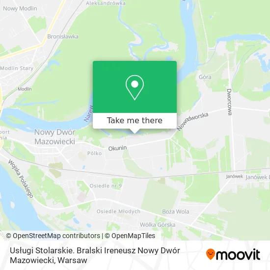 Usługi Stolarskie. Bralski Ireneusz Nowy Dwór Mazowiecki map