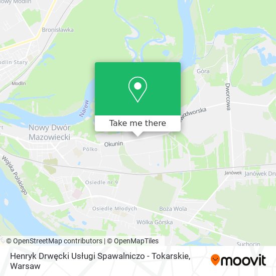 Henryk Drwęcki Usługi Spawalniczo - Tokarskie map