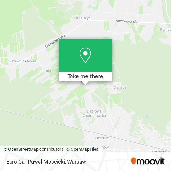 Euro Car Paweł Mościcki map