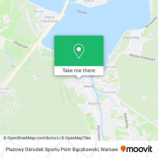 Plażowy Ośrodek Sportu Piotr Bączkowski map