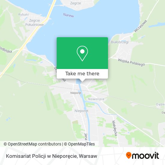 Komisariat Policji w Nieporęcie map