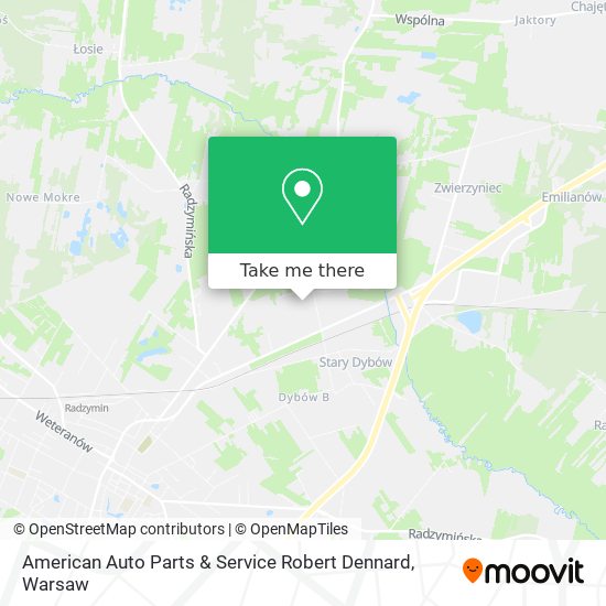 American Auto Parts & Service Robert Dennard map