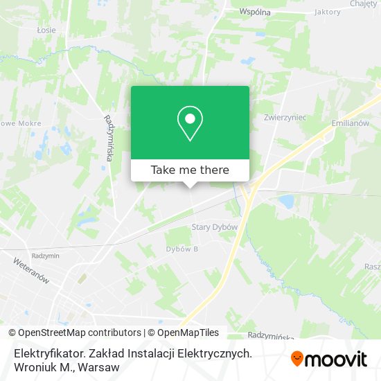 Elektryfikator. Zakład Instalacji Elektrycznych. Wroniuk M. map