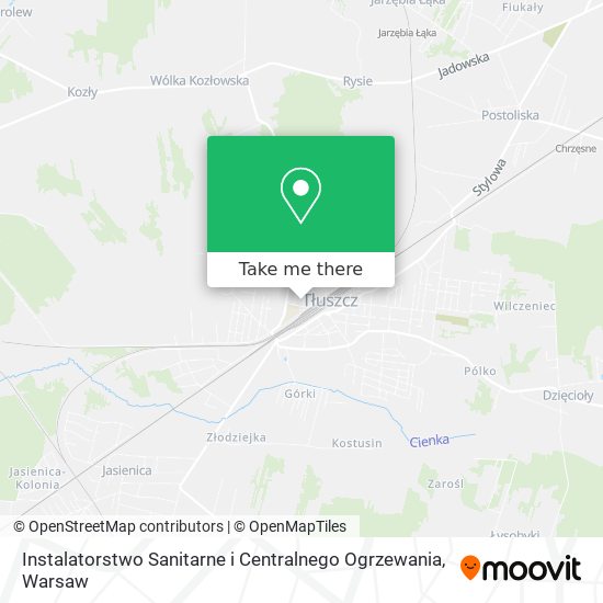 Instalatorstwo Sanitarne i Centralnego Ogrzewania map