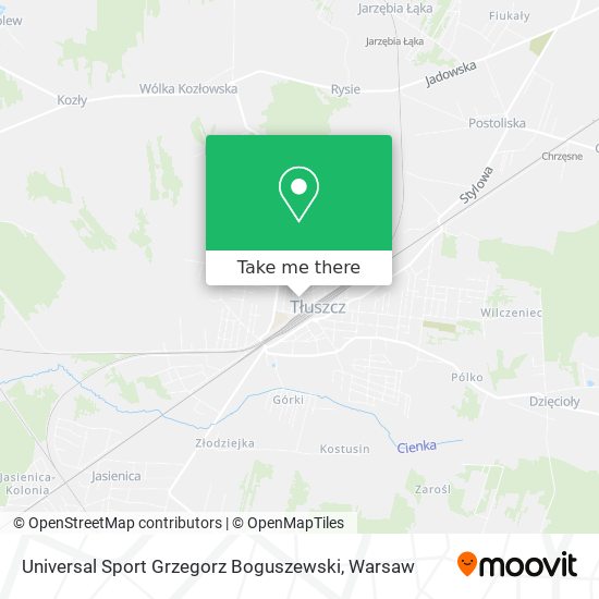 Universal Sport Grzegorz Boguszewski map