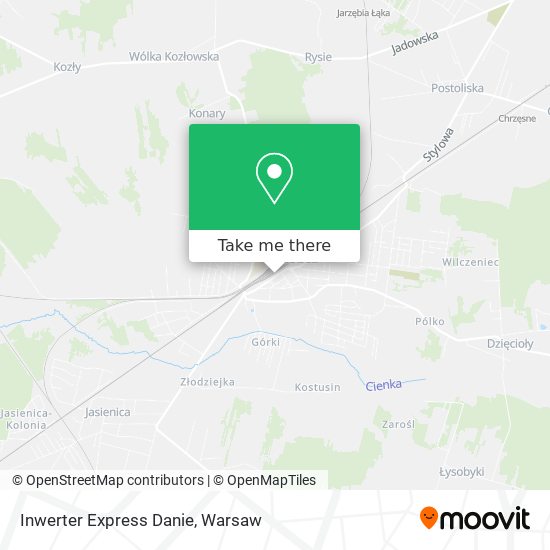 Inwerter Express Danie map