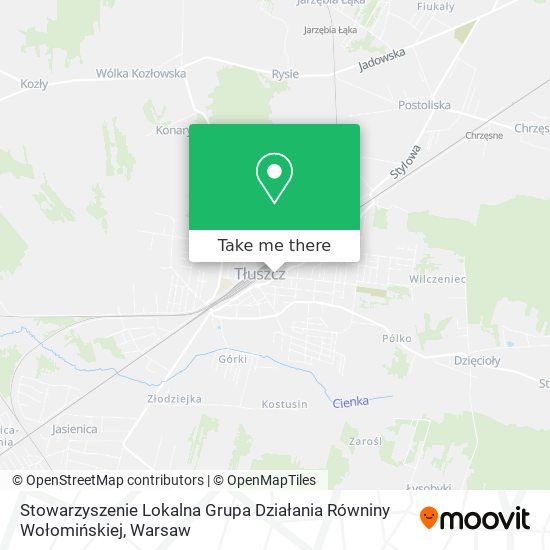 Stowarzyszenie Lokalna Grupa Działania Równiny Wołomińskiej map