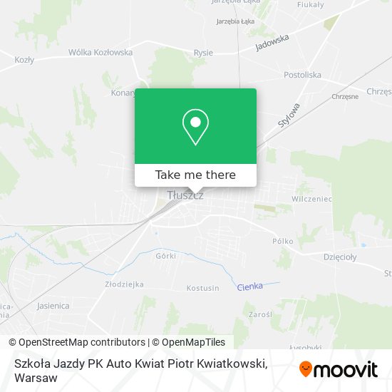 Szkoła Jazdy PK Auto Kwiat Piotr Kwiatkowski map