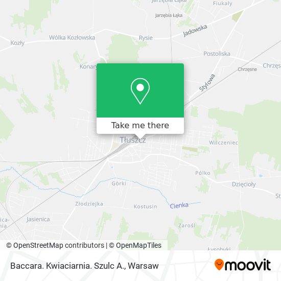 Baccara. Kwiaciarnia. Szulc A. map