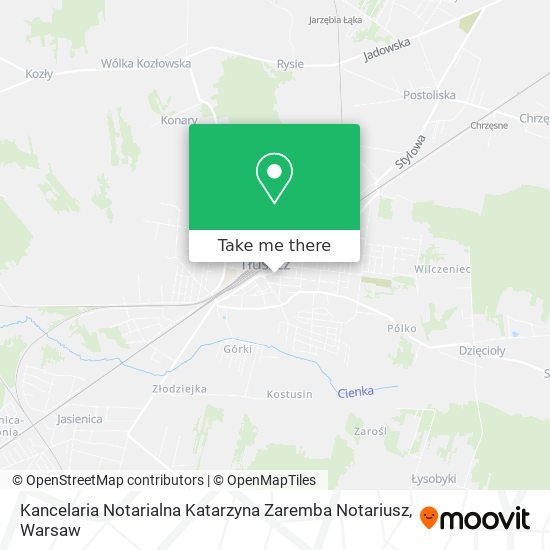 Kancelaria Notarialna Katarzyna Zaremba Notariusz map