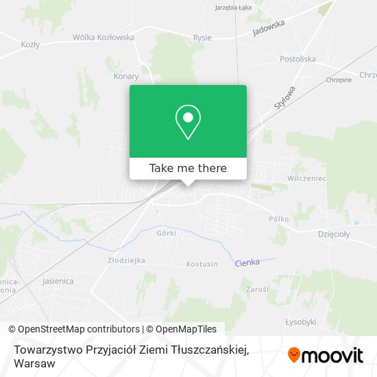 Towarzystwo Przyjaciół Ziemi Tłuszczańskiej map