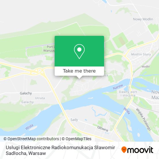 Usługi Elektroniczne Radiokomunukacja Sławomir Sadłocha map