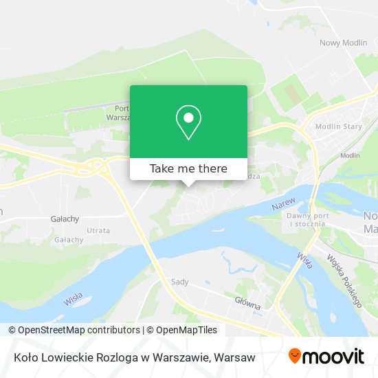 Koło Lowieckie Rozloga w Warszawie map