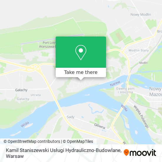 Kamil Staniszewski Usługi Hydrauliczno-Budowlane map