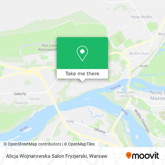 Alicja Wojnarowska Salon Fryzjerski map