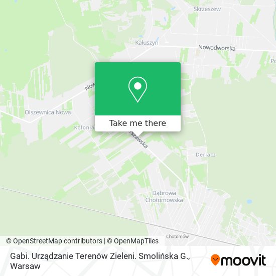 Gabi. Urządzanie Terenów Zieleni. Smolińska G. map