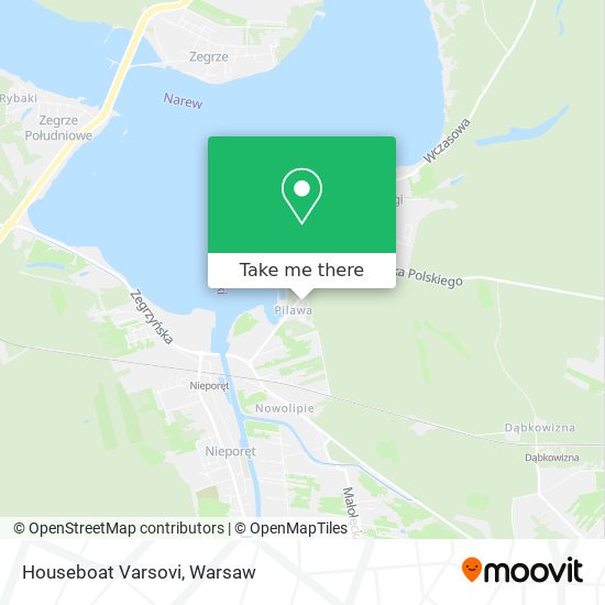 Houseboat Varsovi map