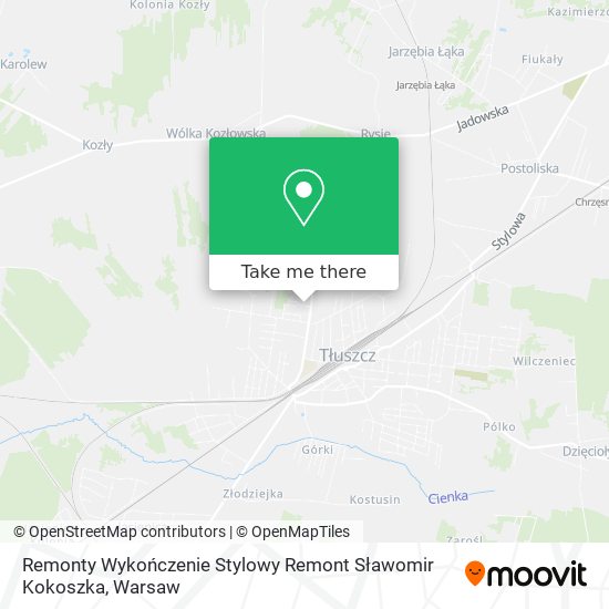 Remonty Wykończenie Stylowy Remont Sławomir Kokoszka map