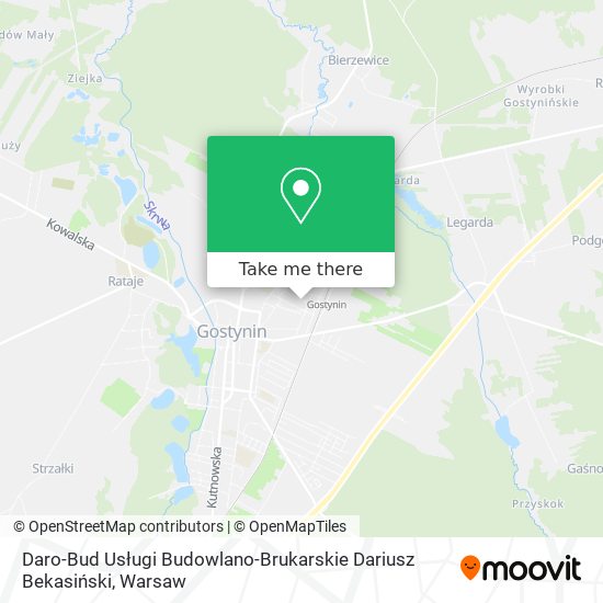 Daro-Bud Usługi Budowlano-Brukarskie Dariusz Bekasiński map