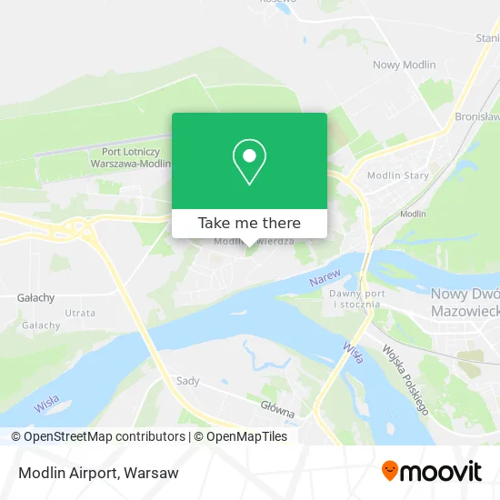 Modlin Airport map