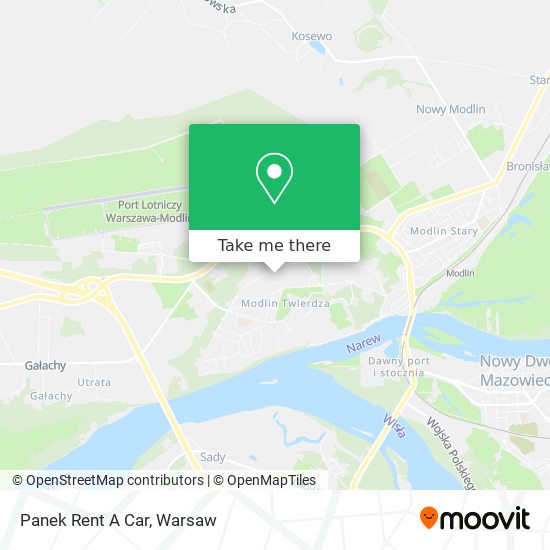 Panek Rent A Car map