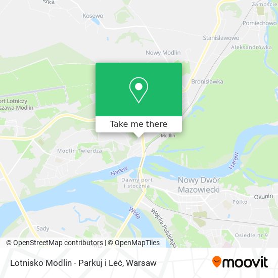 Lotnisko Modlin - Parkuj i Leć map