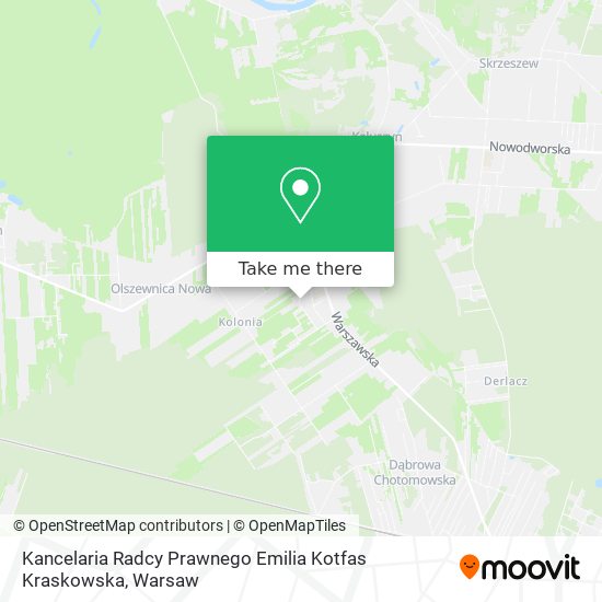 Kancelaria Radcy Prawnego Emilia Kotfas Kraskowska map