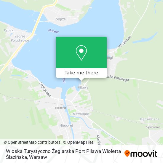 Wioska Turystyczno Żeglarska Port Pilawa Wioletta Ślazińska map