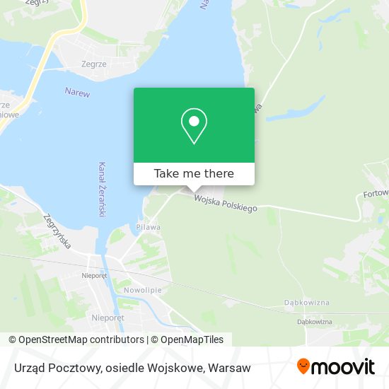 Urząd Pocztowy, osiedle Wojskowe map