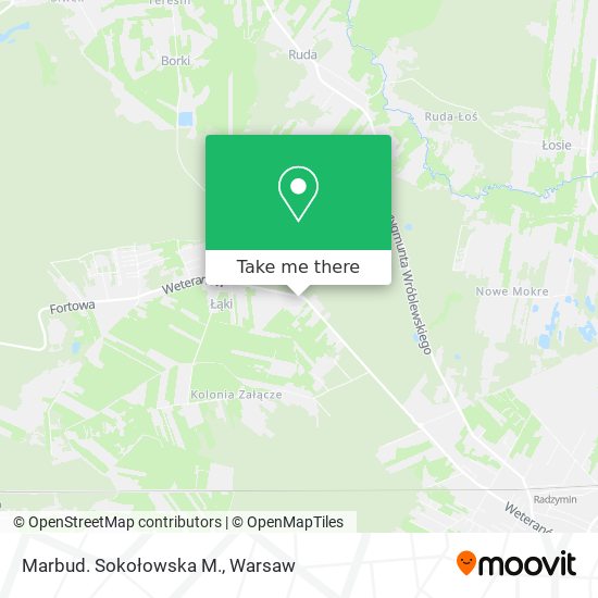 Marbud. Sokołowska M. map