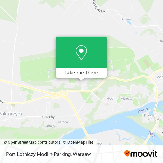 Port Lotniczy Modlin-Parking map