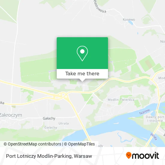 Port Lotniczy Modlin-Parking map