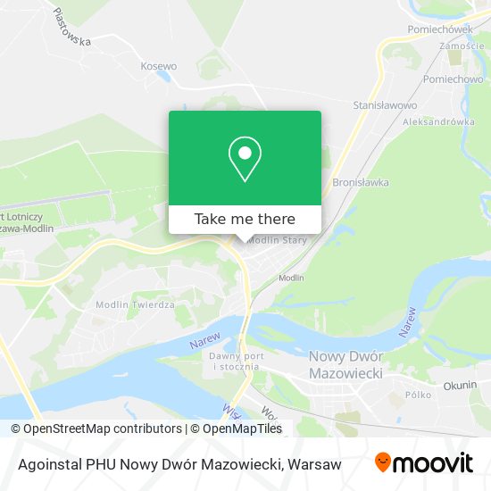 Карта Agoinstal PHU Nowy Dwór Mazowiecki