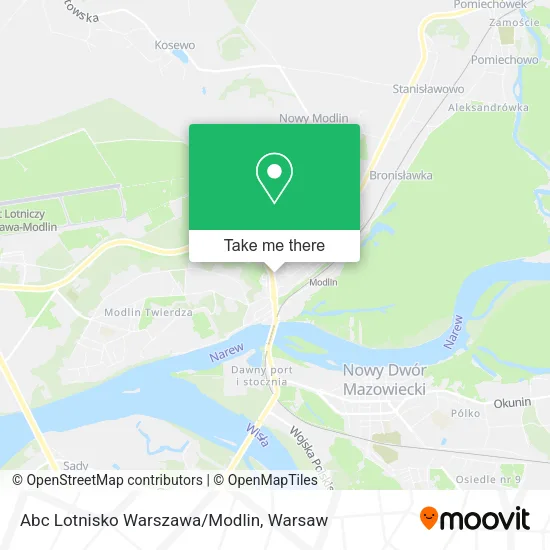 Abc Lotnisko Warszawa/Modlin map