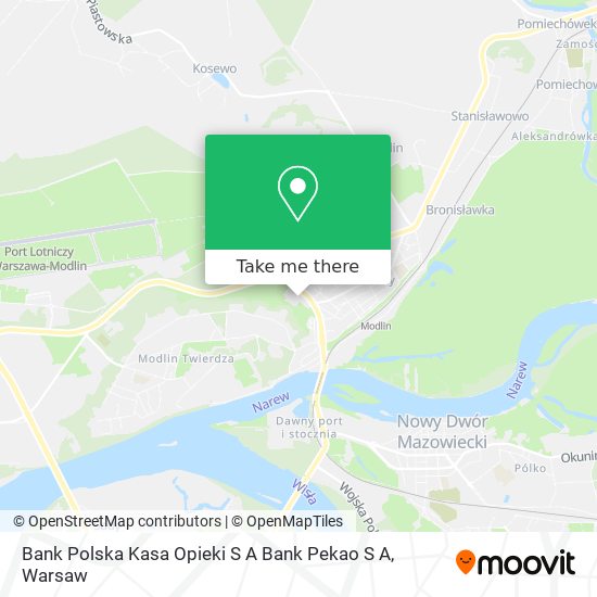 Bank Polska Kasa Opieki S A Bank Pekao S A map