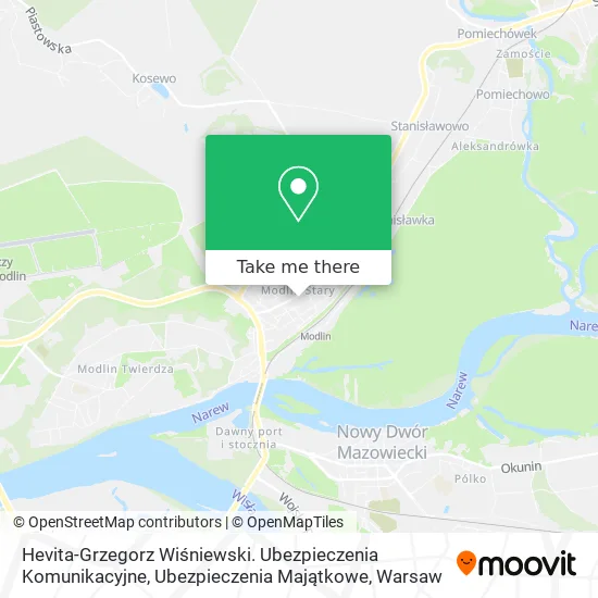 Hevita-Grzegorz Wiśniewski. Ubezpieczenia Komunikacyjne, Ubezpieczenia Majątkowe map