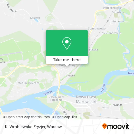 K. Wroblewska Fryzjer map