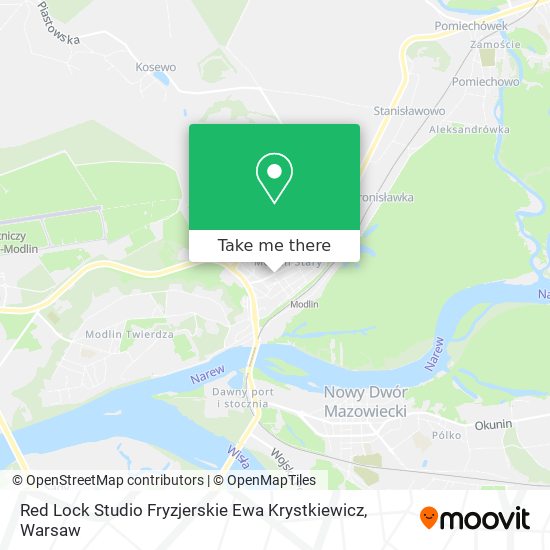 Red Lock Studio Fryzjerskie Ewa Krystkiewicz map