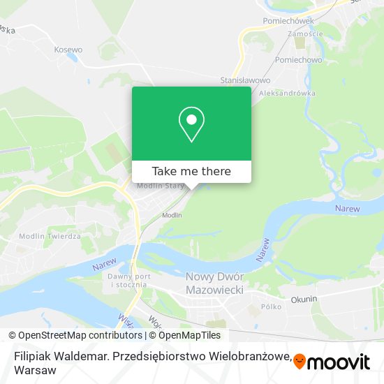 Filipiak Waldemar. Przedsiębiorstwo Wielobranżowe map