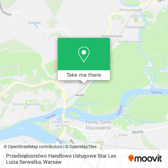 Przedsiębiorstwo Handlowo Usługowe Star Lex Luiza Serwatka map