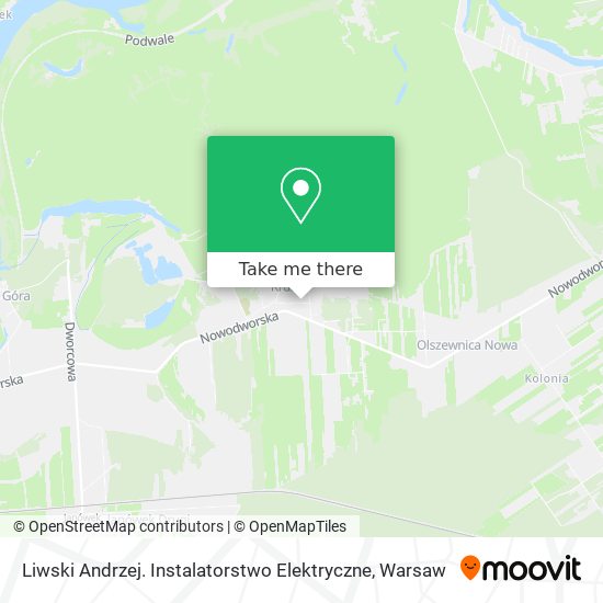 Liwski Andrzej. Instalatorstwo Elektryczne map