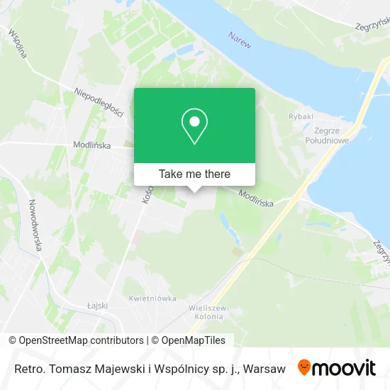 Retro. Tomasz Majewski i Wspólnicy sp. j. map