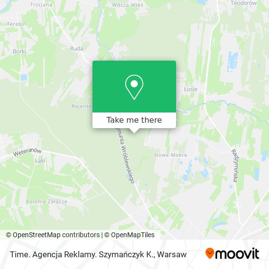 Time. Agencja Reklamy. Szymańczyk K. map