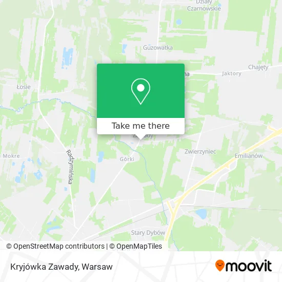 Карта Kryjówka Zawady