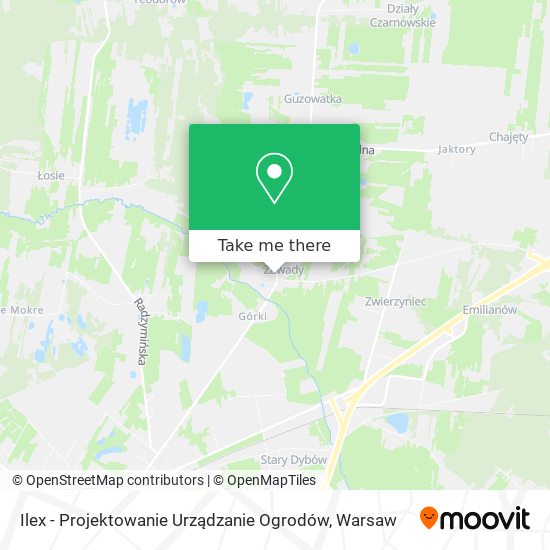 Ilex - Projektowanie Urządzanie Ogrodów map