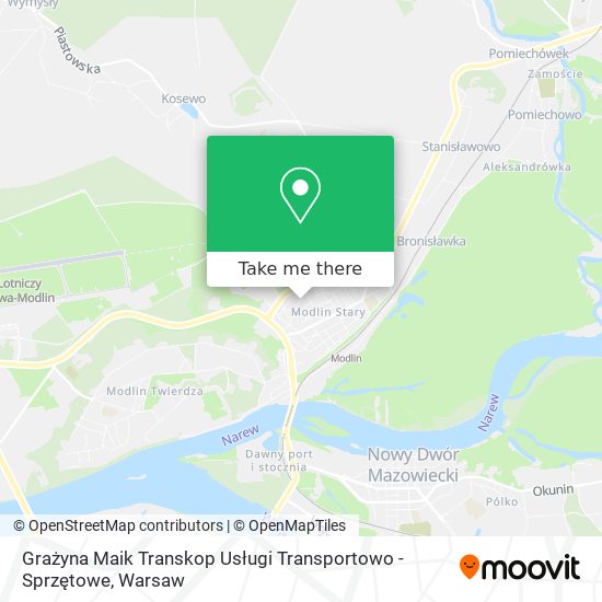 Grażyna Maik Transkop Usługi Transportowo - Sprzętowe map