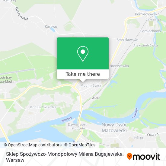 Sklep Spożywczo-Monopolowy Milena Bugajewska map