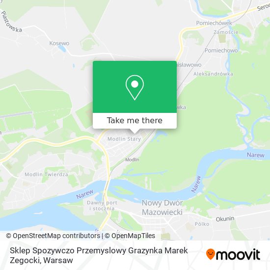 Sklep Spozywczo Przemyslowy Grazynka Marek Zegocki map